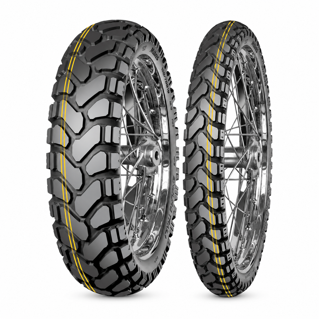 Juego de 2 Neumáticos ENDURO TRAIL + DAKAR: 90/90B21 Y 150/70B17